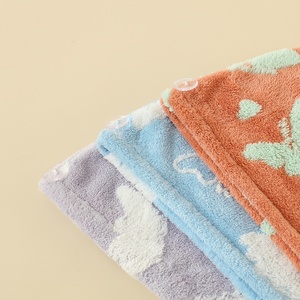 <span class=keywords><strong>JENNIFER</strong></span> Serviette de séchage pour cheveux pour femme, super absorbante, séchage rapide, motif jacquard épais, turban de bain - Product Image 3