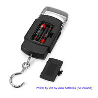 Báscula Digital Colgante para Equipaje, 50 kg/10 g, Doble Precisión, Electrónica, Portátil, Compacta, para Pesca, Viajes, Compras, Balanza de Peso