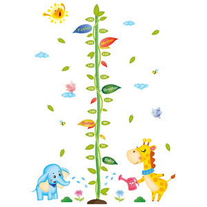 Cây Phim Hoạt Hình Động Vật Nhà Trang Trí Ngôi Nhà Cai Trị Biểu Đồ Chiều Cao Tường Stickers Đối Với Trẻ Em Phòng Phát Triển Trang Trí Nội Thất Vinyl - Product Image 6