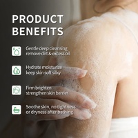 Gels douche biologiques sans sulfate en gros, fleurs, hydratants, parfum frais, lavage corporel, marque privée