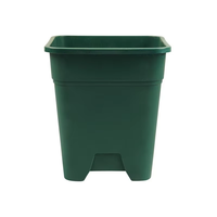Pots de fleurs carrés en plastique PP écologiques et biodégradables pour jardin, pépinière et plantes
