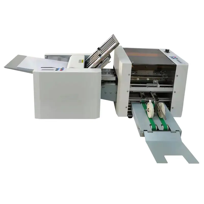 Çeşitli A4 boyutu kağıt klasörü çok fonksiyonlu masaüstü otomatik elektrik kağıt katlama makinesi