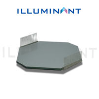 Layar LCD Mono Transflektif Desain Kustom Merek Illuminant TN Positif 1/4 Duty 94.96x90.03x2.85 Konektor Pin 6/12 O'clock Viewing