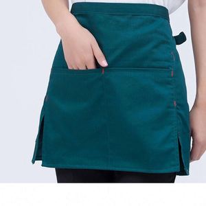 Half Length Cleaning <b>Apron</b> Custom Print Waist <b>Aprons</b> <b>Kitchen</b> Custom logo Restaurant Waiters Customized Cooking <b>Apron</b> - Product Image 2