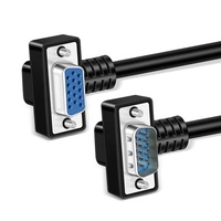 VGA-kabel 90 °   Elbow VGA mannelijk naar vrouwelijk high-definition videokabel voor desktoplaptop-tv