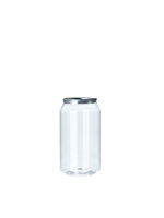 Bocal en Plastique PET Transparent de 330 ml Durable pour Emballage de Boissons avec Bouchon de Soda et Scellage en Aluminium