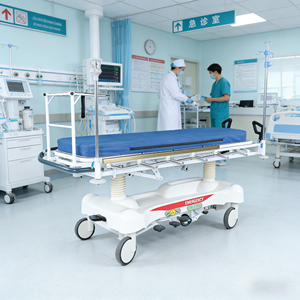 Cama de Transporte de Emergencia Multifuncional Hochey Medical de ABS con Ruedas Bloqueables, Camilla para Pacientes de Hospital - Product Image 1