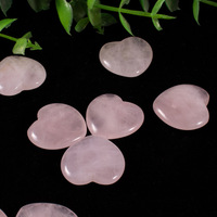 Ornements en pierre de cristal de quartz rose pêche de 20 mm en forme de cœur, les plus vendus, pour la décoration intérieure et les cadeaux, attrape-soleil de la marque HongMei