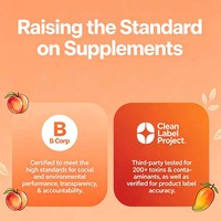 Multivitamine liquide OEM + Mangue Pêche pour la croissance des cheveux avec Biotine 10000mcg Favorise des cheveux plus épais et plus volumineux et une peau plus lisse pour les femmes