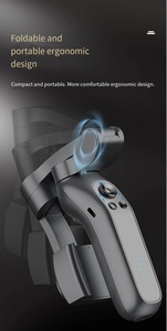 L7B Pro yüz izleme telefonu sabitleyici Gimbal <span class=keywords><strong>3</strong></span> için katlanabilir telefon Gimbal Tripod ile işık Selfie sopa - Product Image 6