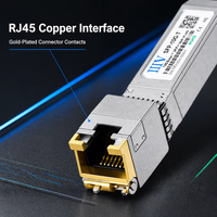 IIIV Marka 10GBASE-T SFP+ - RJ45 Bakır Alıcı-Verici Modülü, Cat6a Kabloyla 30m'ye Kadar 10 Gigabit Ethernet için