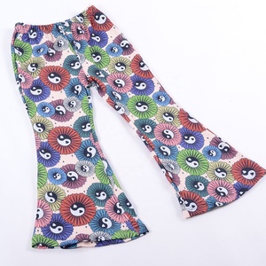 FM OEM/ODM Vente en gros Nouveau pantalon décontracté pour bébé fille printemps automne, imprimé Saint-Valentin, tricoté, respirant, imperméable, coupe-vent - Product Image 4