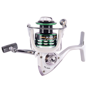 Agitek kim loại Câu cá Spinning Reels hai màu nhôm dòng spool kim loại ROCK cánh tay và Reel Knob Spinning Fishing REELS - Product Image 1