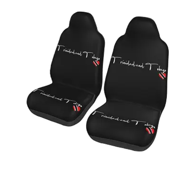 Trinidad and Tobago Flag Car Seat Covers Front Bucket Seats Protector Cover Universal Car Accessories for SUV Truck