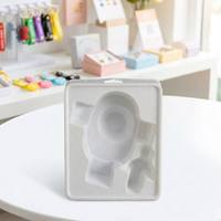 Plateau en plastique antistatique de forme personnalisée, procédé de thermoformage, noir mat, recyclable, emballage en plastique pour jouets