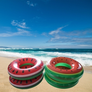 Portable Custom Summer PVC Watermelon Design <strong>Inflatable</strong> Swimming Ring Safe Circle For Kids' <strong>Pool</strong> &amp; River Tubing Water Sports - Product Image 5