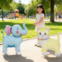 Nouveau design de ballons à roulettes, animaux de dessin animé gonflables, jouet créatif, ballons de fête pour enfants