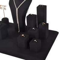 Buste de présentation de bijoux en microfibre de haute qualité pour colliers