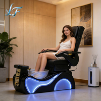 Fauteuil de massage pour les pieds multifonctionnel de luxe, chaise de salon de manucure et pédicure personnalisée, inclinable et électrique