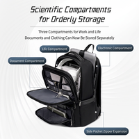 Tas Ransel Laptop Anti Air Berkualitas Tinggi Arctic Hunter, Tas Laptop Bisnis untuk Perjalanan, Tas Ransel Komputer Kapasitas Besar, Sac a dos