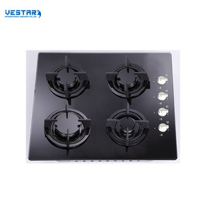 Table de cuisson à gaz encastrable 4 brûleurs, plaque de cuisson en verre trempé noir, cuisinière à gaz à flamme puissante, <span class=keywords><strong>neuve</strong></span> à <span class=keywords><strong>vendre</strong></span> - Product Image 5