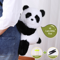Envío Inmediato: Peluche Interactivo Panda con Ojos que Parpadean, Función de Conversación, Alimentación, Chupetín y Tacto, de Algodón PP, Regalo Unisex para Niños