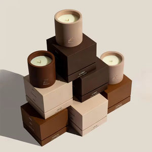 ईकुन कस्टम उपहार मोमबत्ती लंबे समय तक चलने वाली अरोमाथेरेपी स्पा ध्यान के लिए ढक्कन और बॉक्स के साथ सेट करें ध्यान - Product Image 2