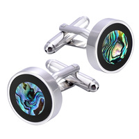 Boutons de manchette en nacre, accessoire de mode en gros, personnalisé pour costume, chemise, mariage, smoking, bijoux tendance, cadeau élégant pour homme