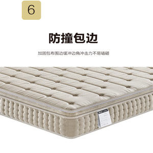 Colchón de muelles independientes con capa superior de látex 1800x2000mm 1500x2000mm, firmeza media, con resortes encapsulados para uso doméstico en dormitorio. - Product Image 5