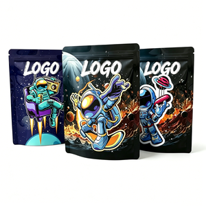 Bolsas de Mylar Holográficas Exóticas Premium AGG, Impresión de Logotipo Personalizada, Bolsas de Embalaje para Tabaco a Prueba de Olores con Cierre a Prueba de Niños - Product Image 1