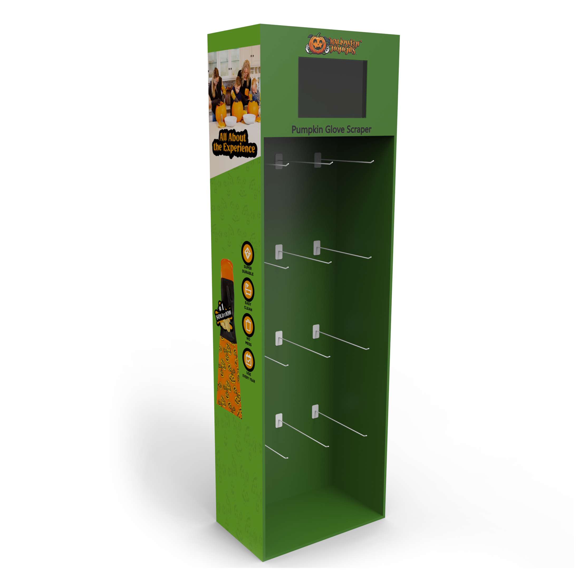 Bottle Shaped Cardboard Floor Display Stand for Beverage Store — view 3