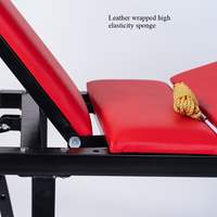 Chaise de chatouilles BDSM, tabouret d'entraînement, cadre de retenue pour membres fixes avec anneaux de pieds, ensemble de retenue pour les pieds