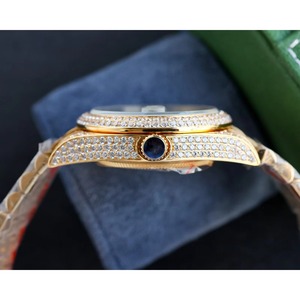 Montre de luxe Drioshipping avec affichage de la date et du jour, en acier inoxydable glacé, meilleure montre automatique mécanique pour homme. - Product Image 5