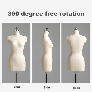 Multiช่างตัดเสื้อผ้าปรับตัดหุ่นDummyผ้าStand MedคุณภาพสูงฐานโลหะโฟมMannequinsหญิงผู้หญิง - Product Image 4