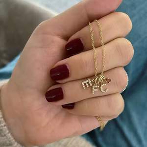 Collier personnalisé YBcustom en cuivre avec strass, livraison directe, initiale personnalisée A-Z, collier avec breloques de pierres de naissance de 3 mm, bijoux cadeau - Product Image 2