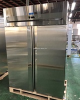 Congélateur vertical commercial de 1400 L pour hôtel, restaurant, cuisine, en acier inoxydable, avec bacs GN1/1