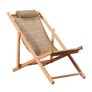 Chaise longue en bois pliable pour l'extérieur, pour jardin, plage, parc, mobilier de <span class=keywords><strong>loisirs</strong></span>, design moderne <span class=keywords><strong>et</strong></span> réglable - Product Image 2