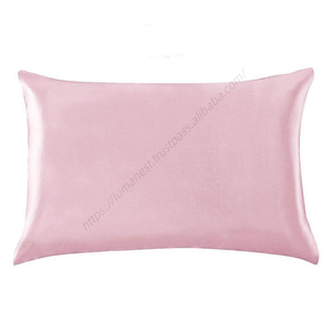Housse de coussin de chambre à coucher en soie glacée lisse, tailles variées, avec fermeture éclair, vente en gros AAA121 - Product Image 5