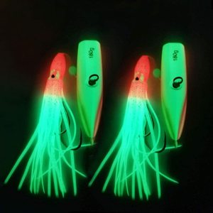 Esca <span class=keywords><strong>da</strong></span> pesca in acqua salata <span class=keywords><strong>da</strong></span> 40g-200g esche <span class=keywords><strong>artificiali</strong></span> gonne in metallo attirano polpo slow jig lues esche per calamari inchiku - Product Image 2