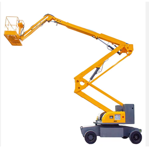 Nouvelle Plateforme de Travail Aérienne Articulée Hydraulique Télescopique Autopropulsée Jaune - Product Image 1