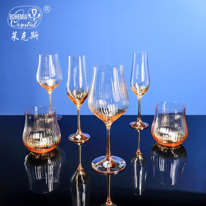 Tulip Optical Stemmed Wine Glass 301-400ml Etched Crystal Set Wedding Gift - Product Image 3