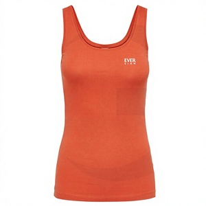Ropa de Yoga, Top Deportivo Ajustado Personalizado para Mujer, Talla Grande, Algodón/Poliéster, Transpirable, Casual, de Secado Rápido, Elástico, para Entrenamiento de Verano - Product Image 1