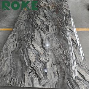 ROKE panel dinding marmer pvc dinding marmer karbon, lembar panel dinding karbon, papan arang bambu, panel dinding marmer pvc - Product Image 6