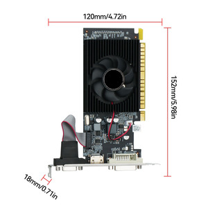 Carte graphique demi-hauteur SOYO GT730 DDR3 4 Go, 28 Nm, pour <span class=keywords><strong>jeux</strong></span> informatiques, mémoire 64 bits, 500 MHz, DVI/VGA - Product Image 5