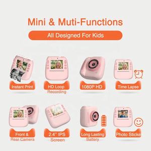 Kids Instant <b>Printing</b> <b>Camera</b> CMOS Sensor Full HD 2X-7X Optical Zoom MicroSD Toddler Toys for Christmas Birthday Gifts Age 3-10 - Product Image 4