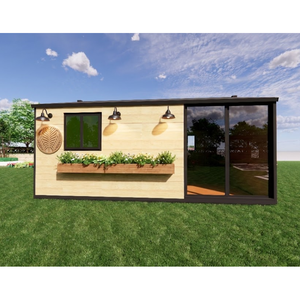 Maison de jardin préfabriquée, cabane extensible en acier, maison-conteneur de luxe, design moderne, villa écologique - Product Image 2