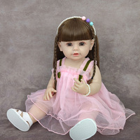 Poupée Reborn Miaomiao en Silicone Intégral de 55 cm/22 Pouces, Personnages Réalistes, Jouet Compagnon Nouveau-né, Coffret Cadeau Coloré pour Ados