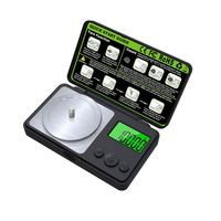 Nouvelle conception Mini balance de poche électronique numérique professionnelle en acier inoxydable avec rétroéclairage vert pour bijoux et diamants