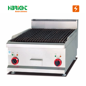 Máquina de cocina para barbacoa de hamburguesa de Gas, encimera comercial, parrilla de roca de lava con gabinete de almacenamiento - Product Image 5