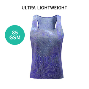 Custom Logo Men <b>Running</b> Vest Breathable High Elastic Thin Quick Dry Training Tank Top Summer Spandex/Polyester Sport <b>Singlet</b> - Product Image 6